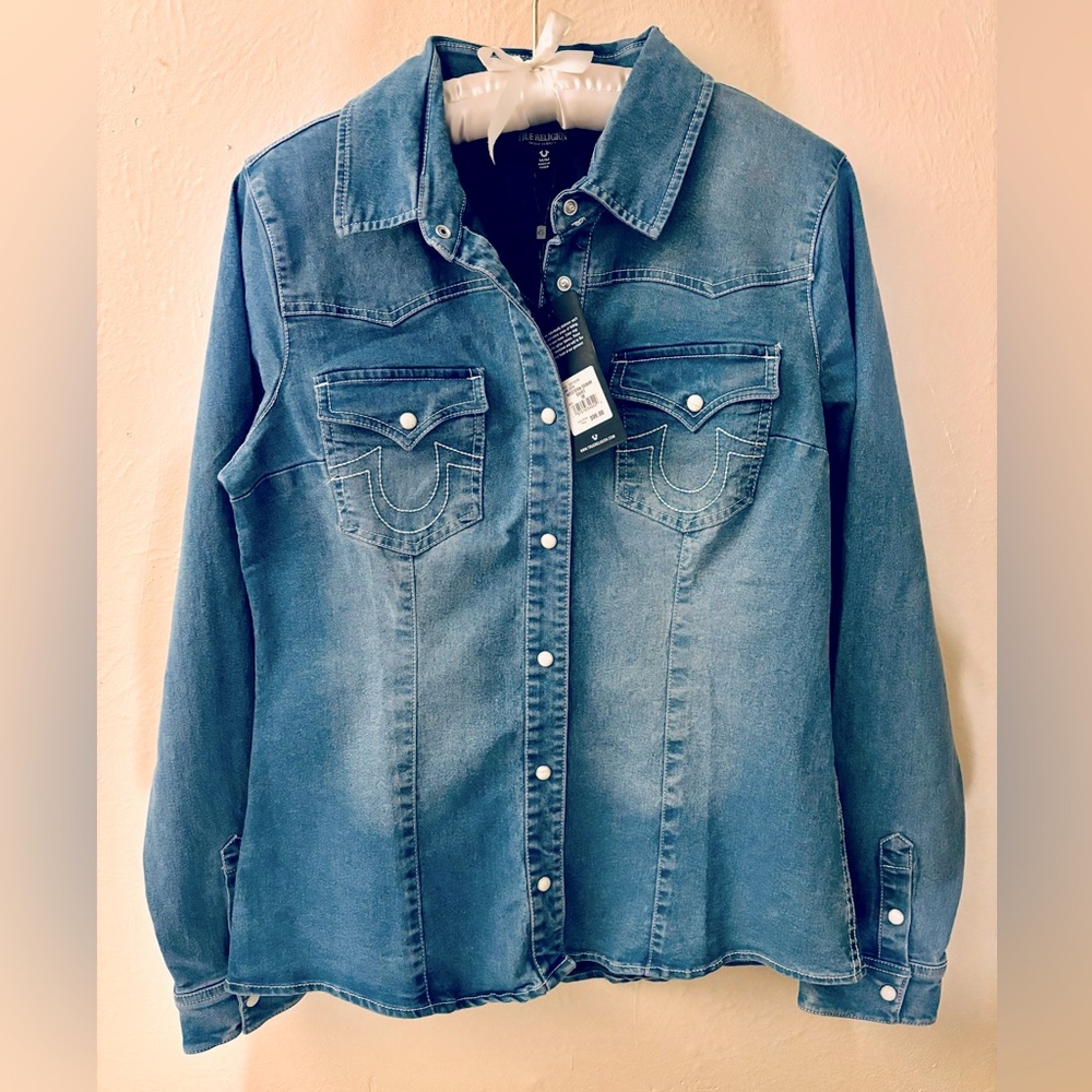 True Religion Western Denim Top